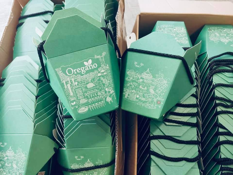Oregano branded custom boxes
